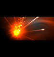 colorful pyrotechnics show sky clouds black vector image