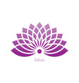 purple lotus logo flower of life sacred geometry vector image