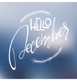 decorative card with handdrawn lettering vector image