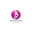 pregnant logo template icon vector image