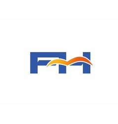 FH initial company logo Royalty Free Vector Image
