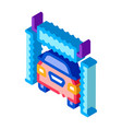 automatic car wash isometric icon vector image vector image