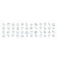 pet shop and veterinary clinic doodle icons vector image