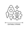 startup linear icon vector image vector image