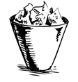 trash bin vector image