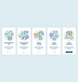 accident prevention in workplace tips onboarding vector image vector image