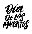 dia de los muertos day dead lettering vector image vector image