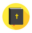holy bible book icon flat vector image