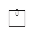 note icon sign paper message or document page vector image vector image