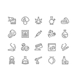line drugs icons vector image vector image