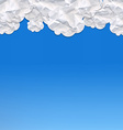 paper clouds vector image vector image