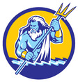 poseidon vector image