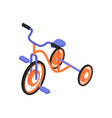 isometric bicycle vector image vector image