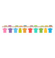 t-shirts on hanger vector image