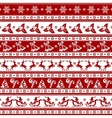 christmas seamless background vector image