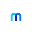 m letter logo icon vector image