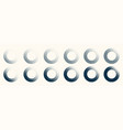 round shaped dotted objects vintage stipple vector image