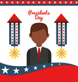 presidents day design vector image