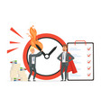 smart time management vs chaos concept vector image