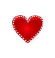 abstract red heart vector image vector image