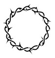 crown of thorns for church emblem wreath vector image vector image