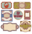 set of retro vintage labels vector image vector image