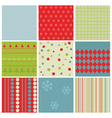 christmas seamless backgrounds vector image