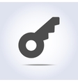simple key icon in gray color vector image vector image