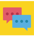 chat icon vector image vector image