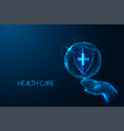 concept of medical protection healthcare vector image