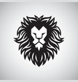 lion head logo vector image vector image