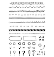 marker elements hand drawing vector image vector image
