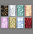 marble artistic covers design set vector image