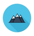 mountain icon vector image vector image