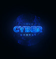 cyber monday promotional online sale event vector image vector image