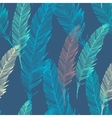 seamless pattern with feather vector image