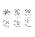 spiral logo design elements set spirals vector image