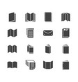 brochure flat glyph icons business identity vector image