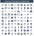 event icons vector image vector image