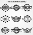 vintage brand badge labels vector image