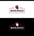 badge with helmet vector image