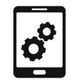update software tablet icon simple style vector image vector image