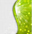 abstract green background with bokeh effect vector image vector image