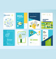 set of brochure and annual report design templates vector image vector image