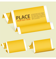 origami banner vector image vector image
