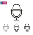 microphone icon vector image