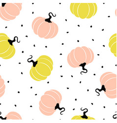 Cute background pumpkin Royalty Free Vector Image