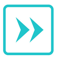 Arrow sign linear square icon Royalty Free Vector Image