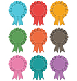 rosette decorations vector image vector image