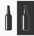 beer bottle icon background vector image vector image